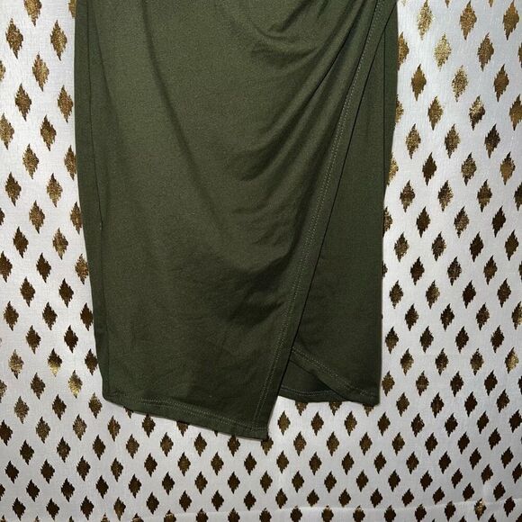 Joe & Elle dark green wrap style dress size S - Picture 5 of 8